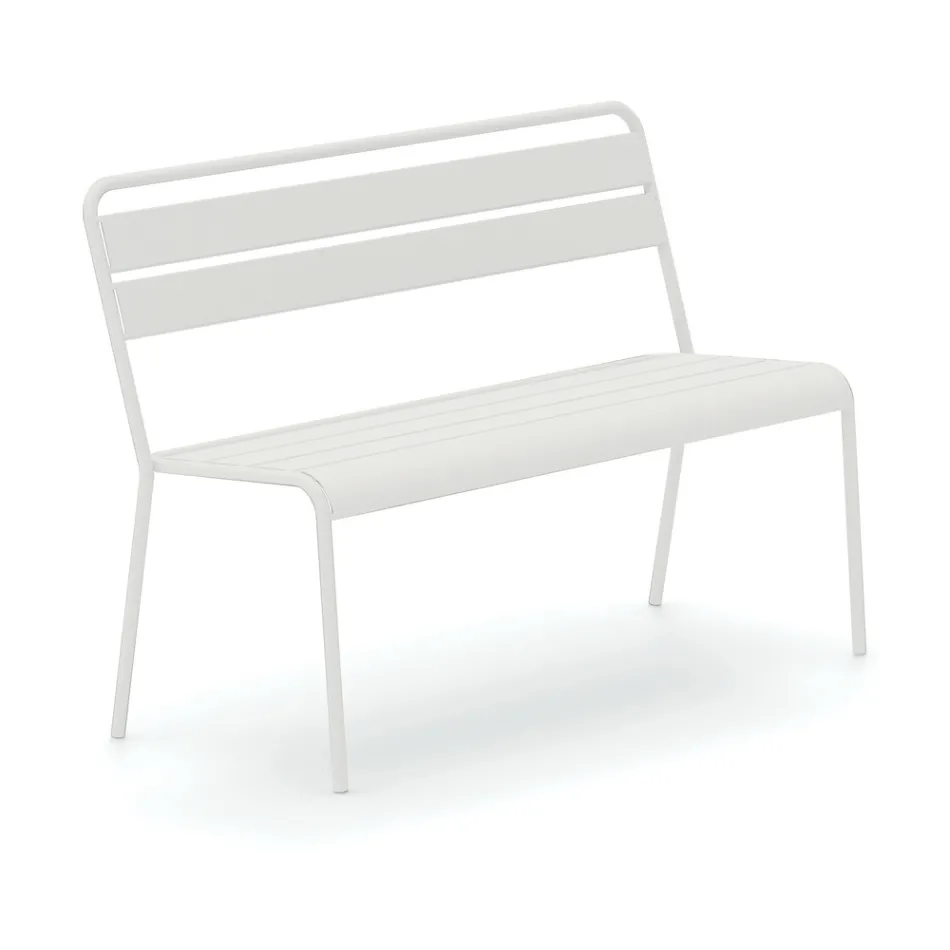 Stabelbar havebænk med galvaniseret stålkonstruktion lavet i Italien - Ralph Viadurini