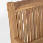 Design havebænk i akacietræ til udendørs 2 eller 3 sæder - Roxen Viadurini