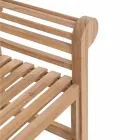 Rustik Design Teak Træ Havebænk - Simonia Viadurini