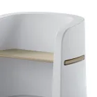 Havebænk i polyethylen og birketræ Fremstillet i Italien - Talula Viadurini