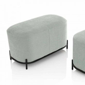 Bænk til stue eller soveværelse i Mint Green Design Fabric - Ambrogia