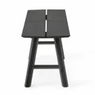 Moderne designbænk i asketræ med fineret sæde - Andria Viadurini