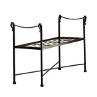 Rørformet jernbænk i forskellige finish lavet i Italien - Prag Viadurini