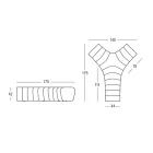 Lysende havebænk i polyethylen med LED Made in Italy - Galatea Viadurini