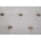 Shabby Chic bænk i træ med sæde i quiltet stof - Rocchetta Viadurini