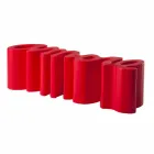 Farvet designbænk Slide Kærlighed moderne lavet i Italien Viadurini