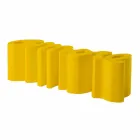 Farvet designbænk Slide Kærlighed moderne lavet i Italien Viadurini