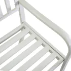 Udendørs bænk lavet af metal med udtrækkeligt bord - Graffetta Viadurini