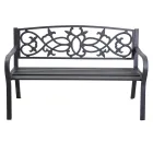 Havebænk lavet af metal med forskellige overflader - hæftemaskine Viadurini