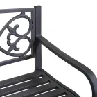 Havebænk lavet af metal med forskellige overflader - hæftemaskine Viadurini