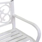 Havebænk lavet af metal med forskellige overflader - hæftemaskine Viadurini