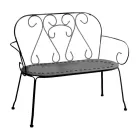 Havebænk lavet udelukkende af metal - Arkiv Viadurini