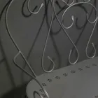 Havebænk lavet udelukkende af metal - Arkiv Viadurini