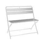 Sammenklappelig havebænk lavet af metal - Ribbon Viadurini
