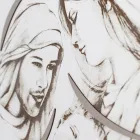 Panel med lasergraveret familie lavet i Italien - Micky Viadurini