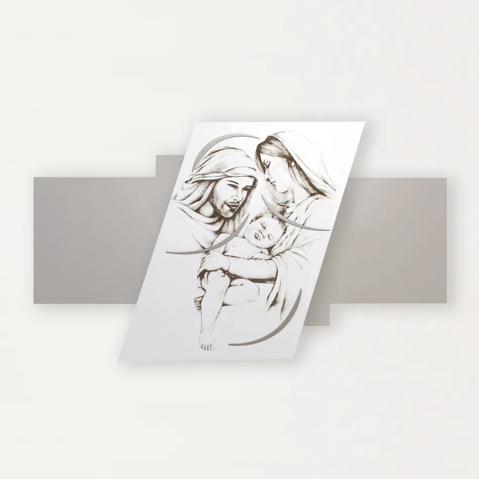 Panel med lasergraveret familie lavet i Italien - Micky Viadurini