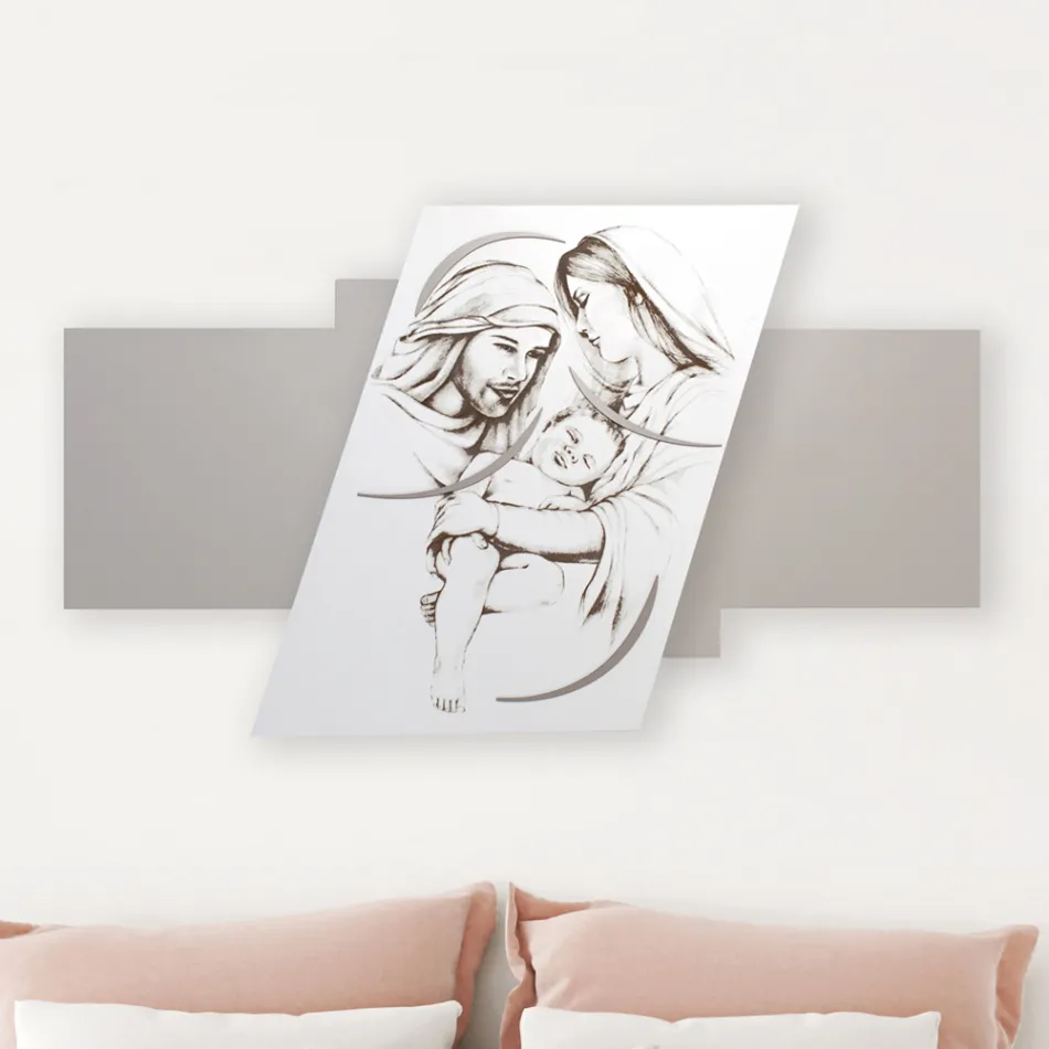 Panel med lasergraveret familie lavet i Italien - Micky Viadurini