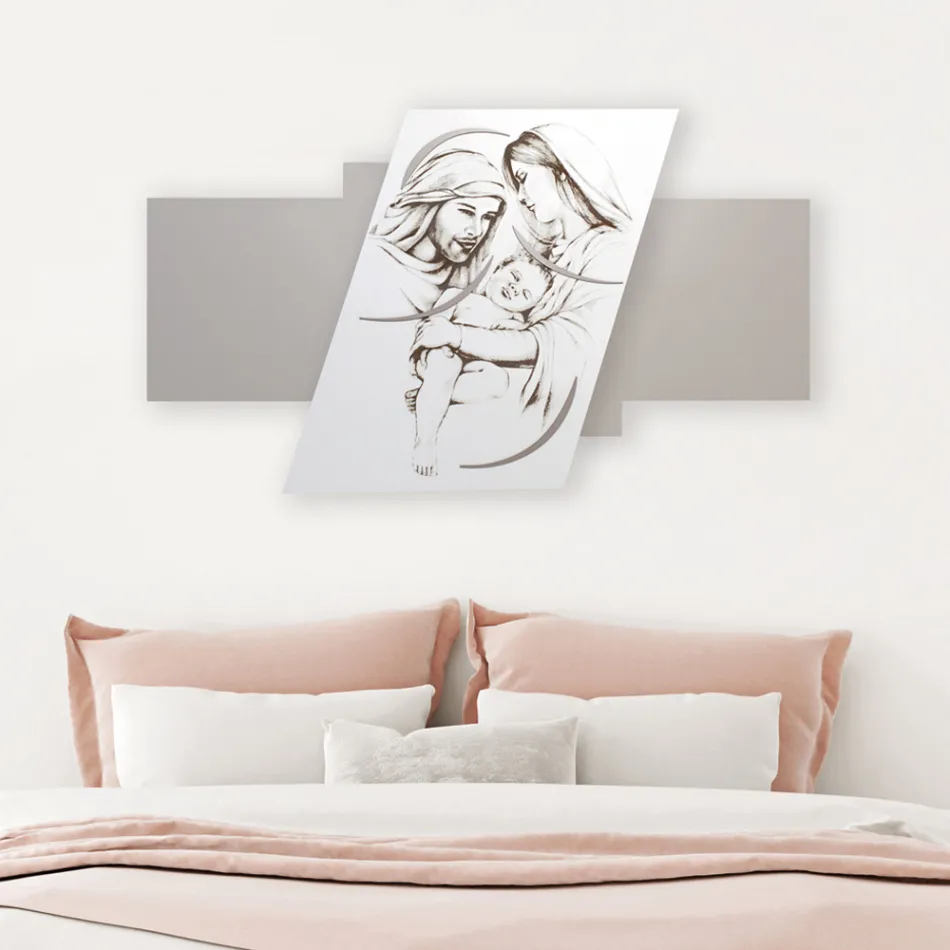 Panel med lasergraveret familie lavet i Italien - Micky Viadurini