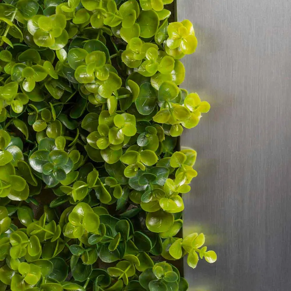 Dekorativt metalpanel med kunstige blomster fremstillet i Italien - Fiorellino Viadurini