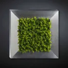 Dekorativt metalpanel med kunstige blomster fremstillet i Italien - Fiorellino Viadurini