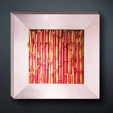 Dekorativt panel i metal og kunstig bambus fremstillet i Italien - bambus Viadurini