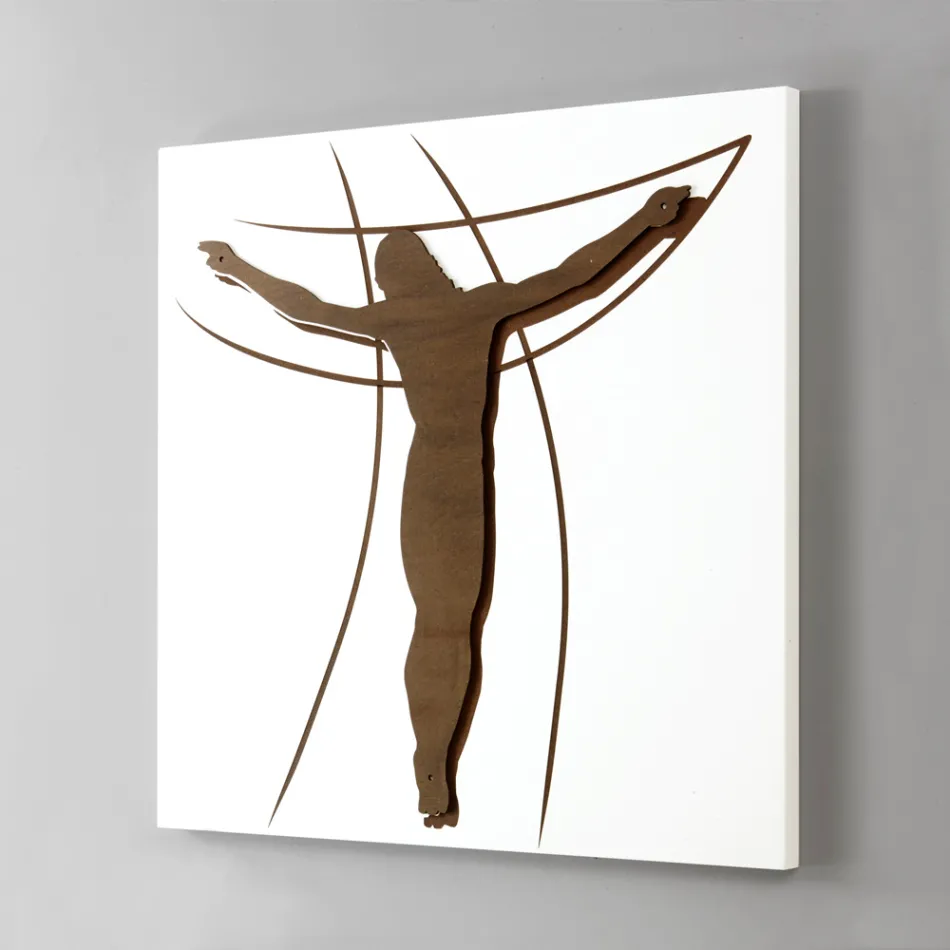 Lasergraveret panel, der viser passion lavet i Italien - Ersilia Viadurini