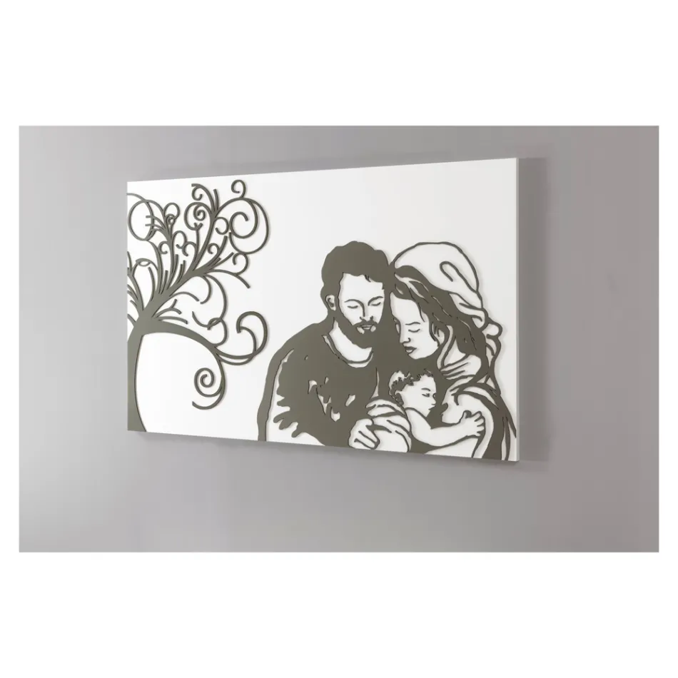 Lasergraveret panel, der repræsenterer livet lavet i Italien - Aika Viadurini