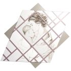 Lasergraveret panel med kvinde og barn lavet i Italien - Harald Viadurini