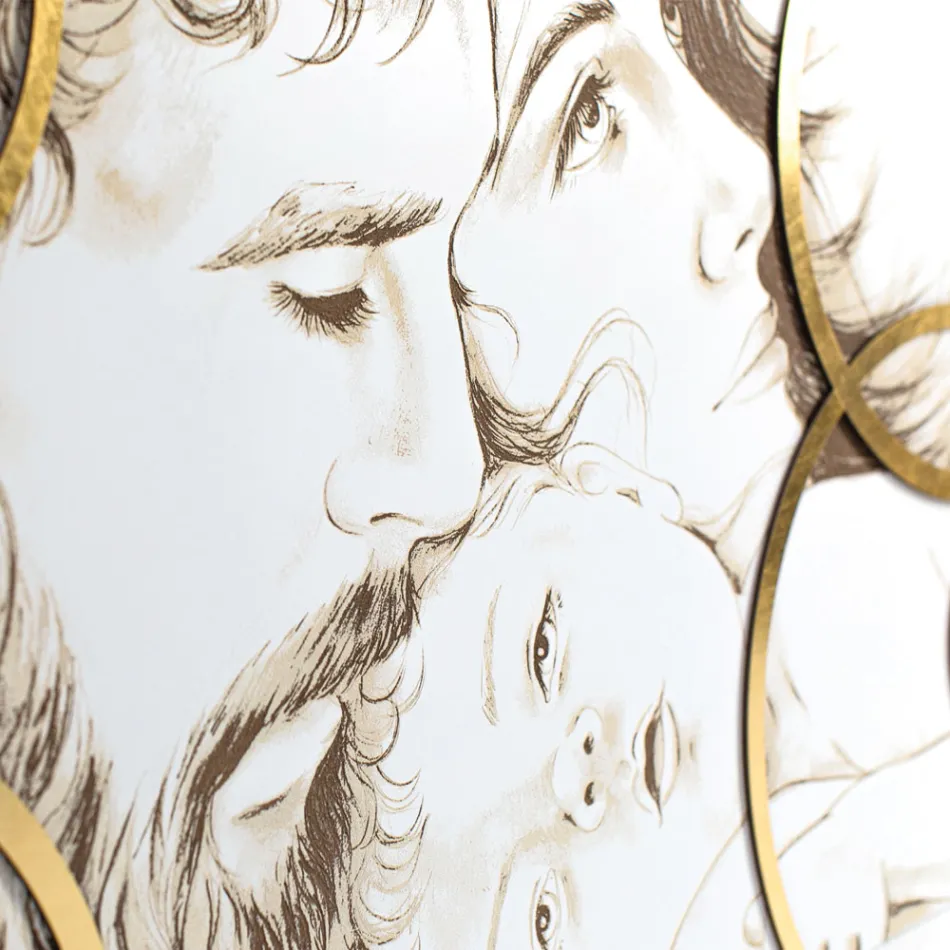 Panel lavet med laser fra Sagrada Familia lavet i Italien - Elisa Viadurini