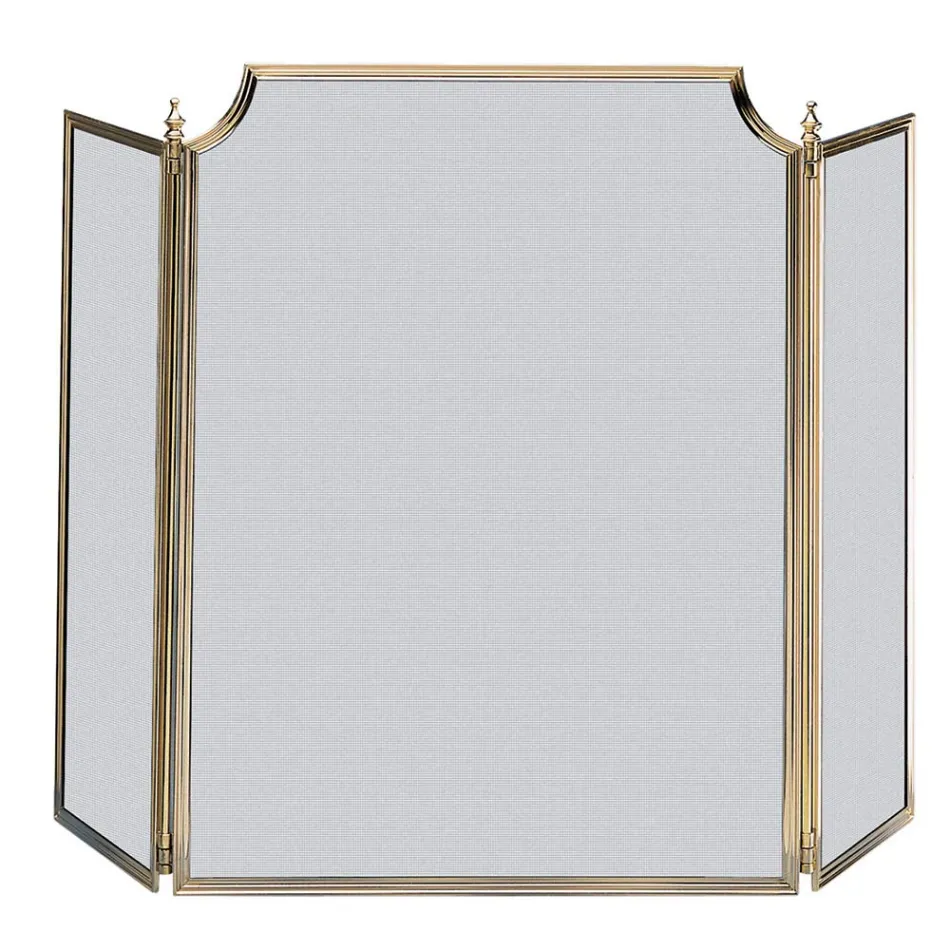 Gnistfanger med fint sort mesh og messing Made in Italy - Whale Viadurini