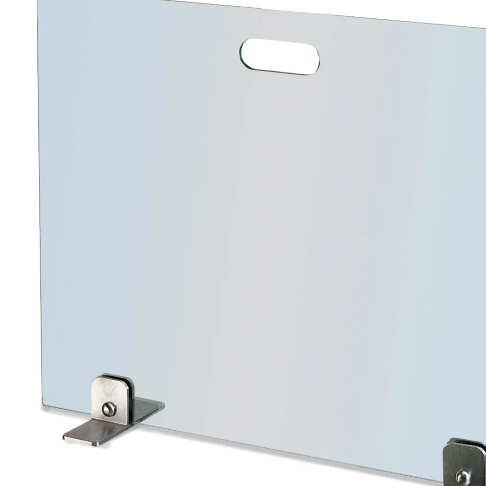 Gnistfanger i hærdet krystal og stålfødder fremstillet i Italien - Volumen Viadurini