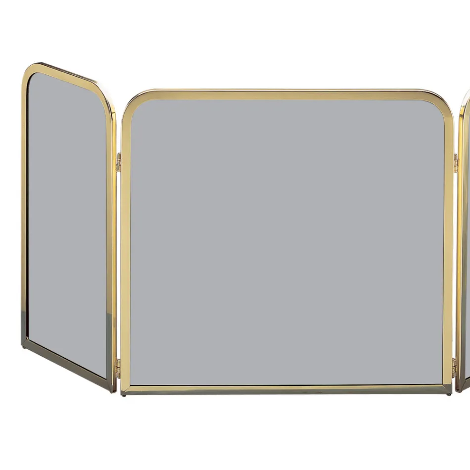 Gnistfanger af messing med røget hærdet krystal lavet i Italien - Orango Viadurini