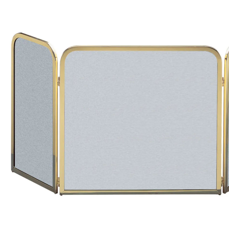 Gnistfanger i messing og sort mesh i forskellige størrelser Made in Italy - Iguana Viadurini