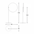 Stofparasol med aluminiumsstruktur - Emma solcreme fra Varaschin Viadurini