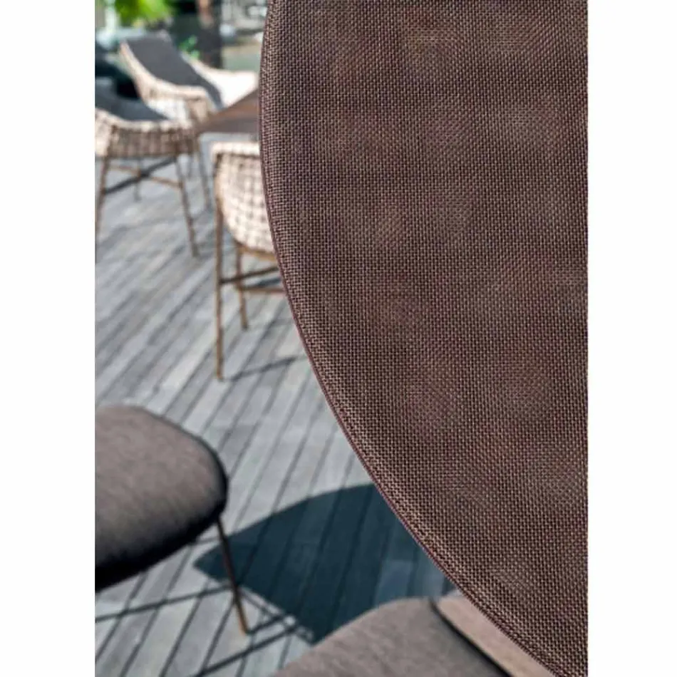 Stofparasol med aluminiumsstruktur - Emma solcreme fra Varaschin Viadurini