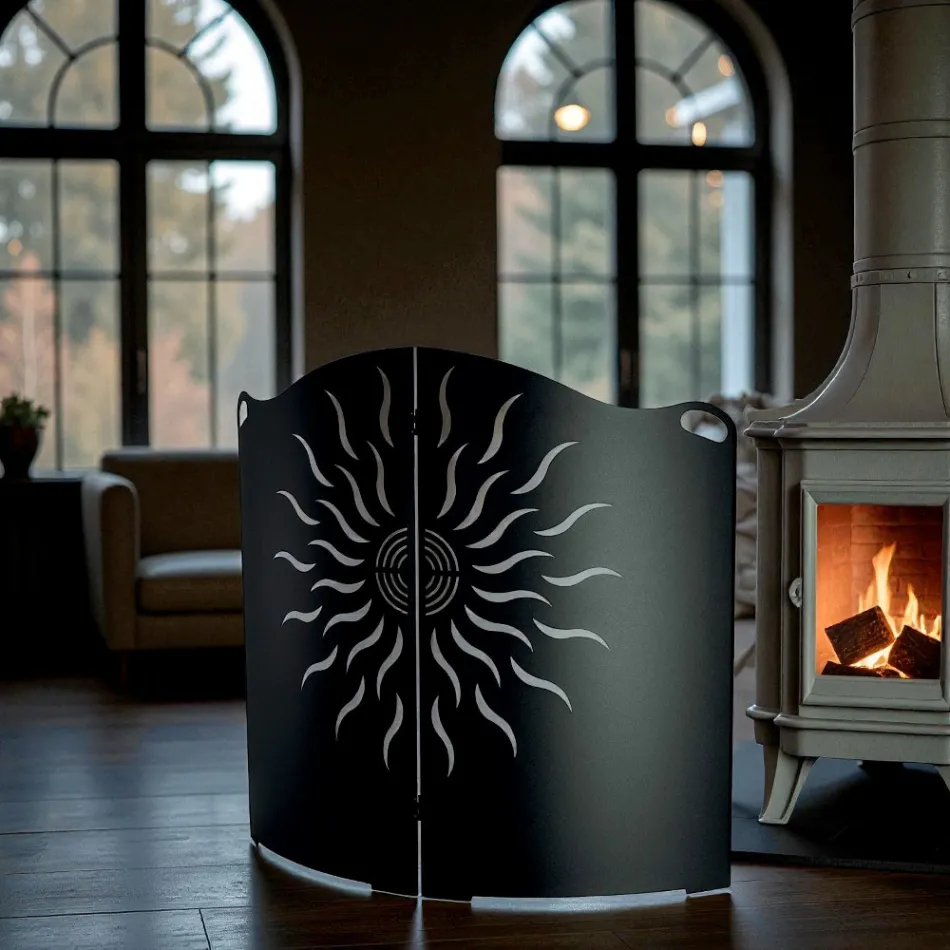 Buet komfurvagt med 2 metaldøre lavet i Italien - And Viadurini