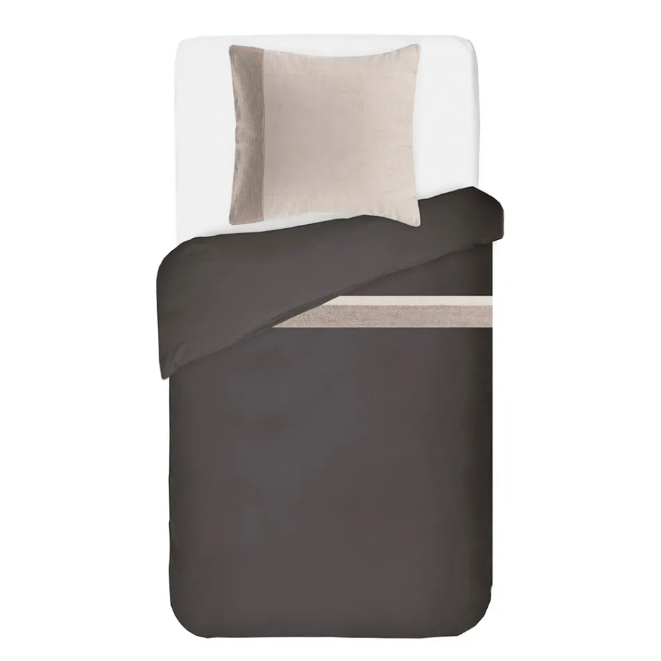 Dynebetræk i 90 % bomuld og 10 % hør med 1 pudebetræk lavet i Italien - Nestle Viadurini