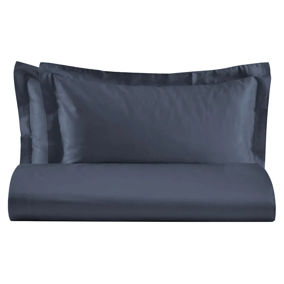 Dobbelt dynebetræk Sæt i 100% Bomuld Satin Lavet i Italien - Fluffy Viadurini