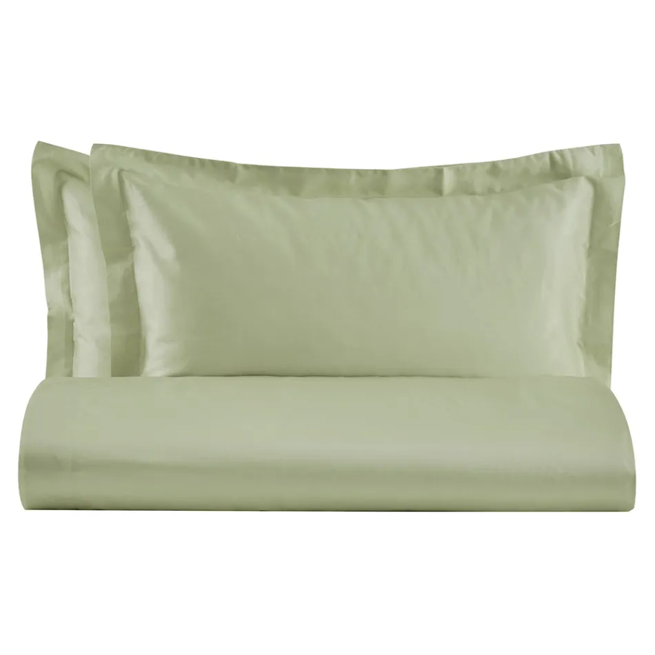 Dobbelt dynebetræk Sæt i 100% Bomuld Satin Lavet i Italien - Fluffy Viadurini