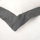 Enkelt og et halvt firkantet dynebetræk sæt i 100 % bomuld og 10 % bomuld, satin - detalje Viadurini