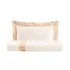 Enkelt og et halvt firkantet dynebetræk sæt i 100 % bomuld og 10 % bomuld, satin - detalje Viadurini