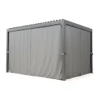 Pegola 3x4 mt i antracitmalet aluminium med håndsving - Levante Viadurini