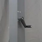 Pegola 3x4 mt i antracitmalet aluminium med håndsving - Levante Viadurini