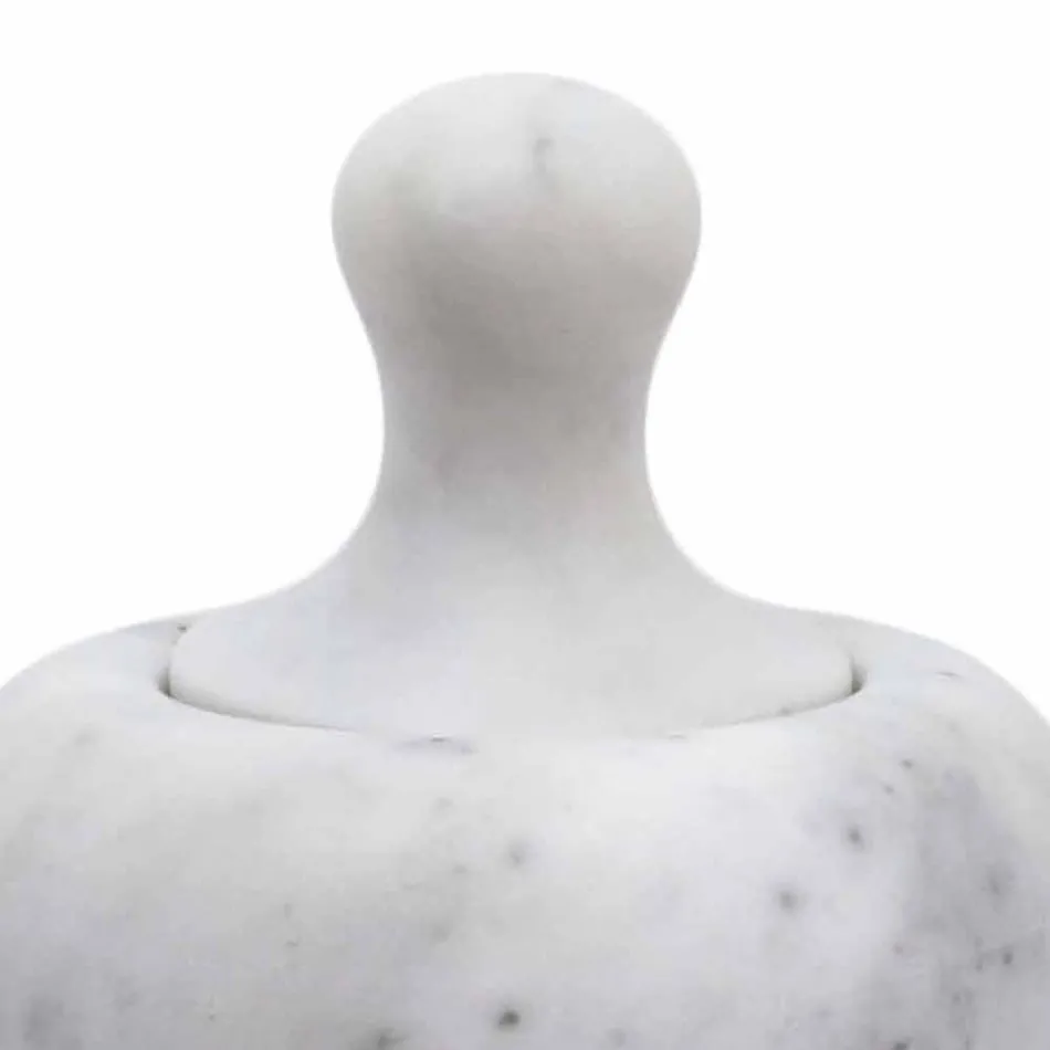 Nøddeknækker-stød i hvid marmor i Carrara fremstillet i Italien - Cullio Viadurini