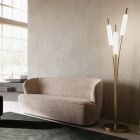 3 lys gulvlampe i messing og glas Moderne Elegant Design - Typha af Il Fanale Viadurini