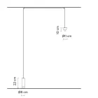 Trådgulvlampe i sort aluminium og kegle Fantastisk minimalt design - Mercado Viadurini