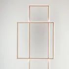 Design LED gulvlampe i guld eller sølvmalet metal - Formel Viadurini