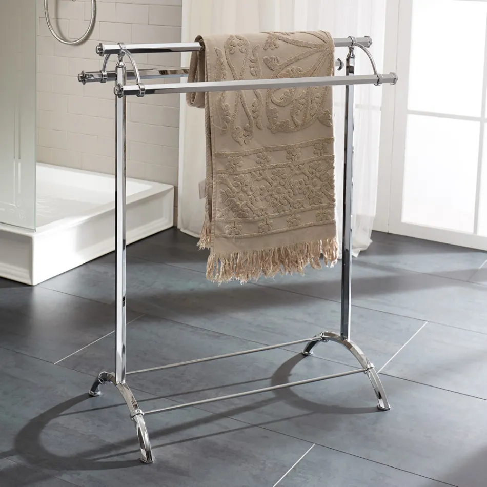 Vintage håndklædeholder i messing i messing fremstillet i Italien - Aristide Viadurini