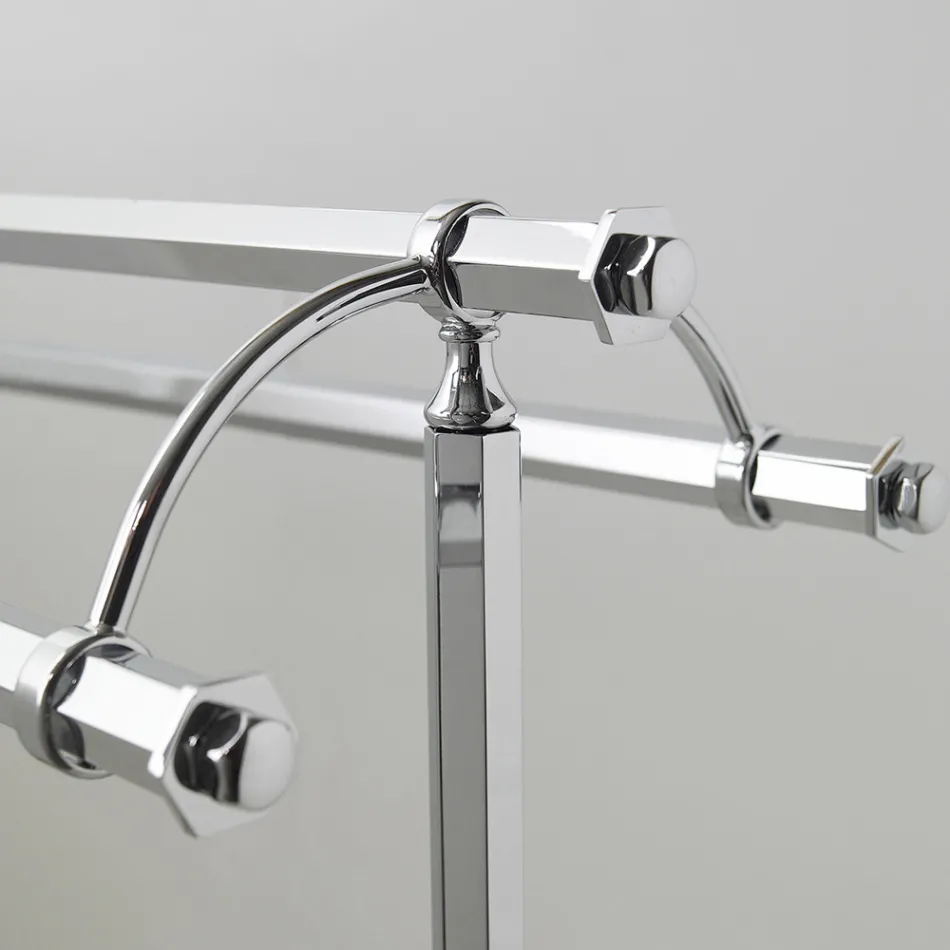 Vintage håndklædeholder i messing i messing fremstillet i Italien – Aristide Viadurini