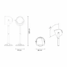 Poleasy Design udendørs gulvlampe, 2 farver - Hollywood af Myyour Viadurini